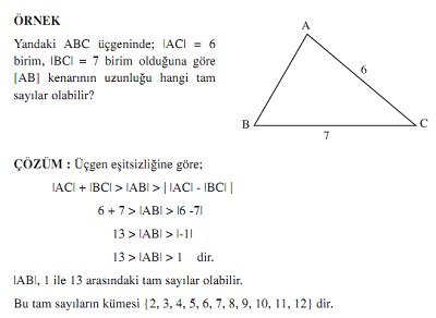 üçgen eşitsizliği